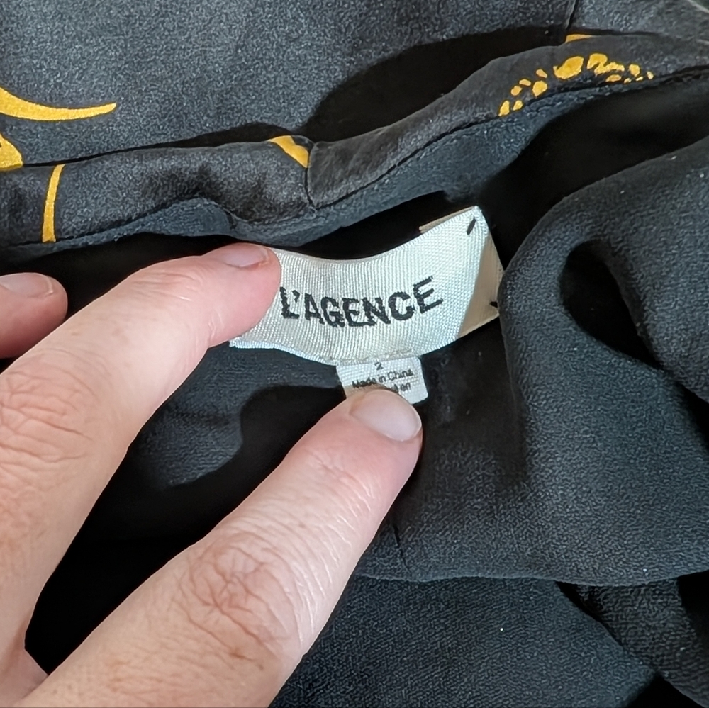 L'AGENCE Jodie Tiger Print Silk Slip Dress - Picture 12 of 16